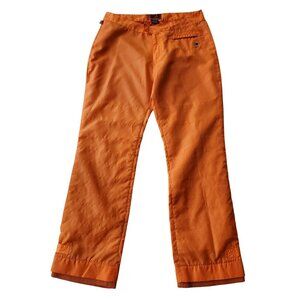 JOHNNY BLAZE Flame Insulated Straight Lightweight Snow Pant Orange Y2K Waist 36